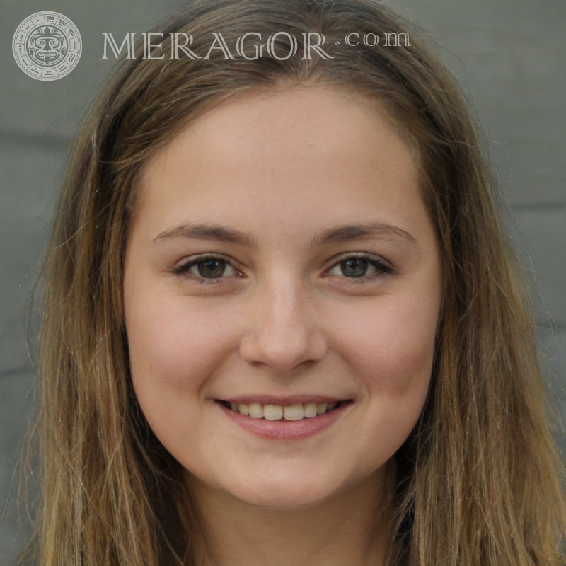 Retrato de una niña en la foto de perfil Loveplanet Rostros de niñas pequeñas Europeos Rusos Niñas