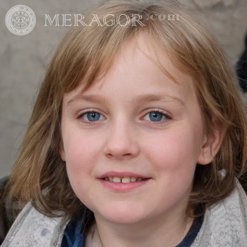 Photo du site de jeunes filles Meragor Visages de petites filles Européens Russes Petites filles