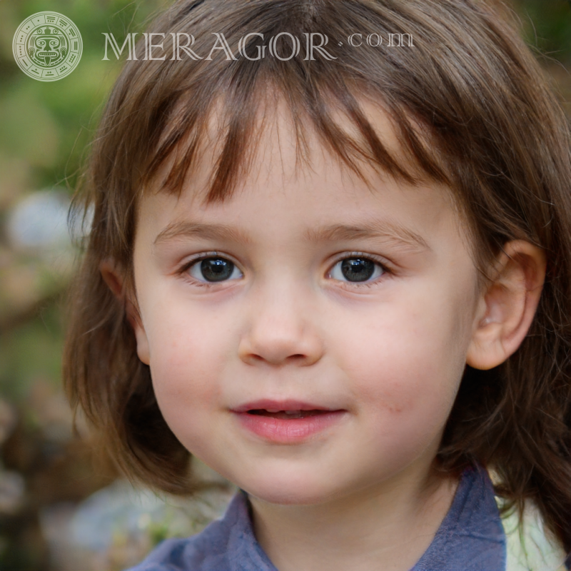Foto von kleinen Mädchen 150 x 150 Pixel Gesichter von kleinen Mädchen Europäer Russen Maedchen