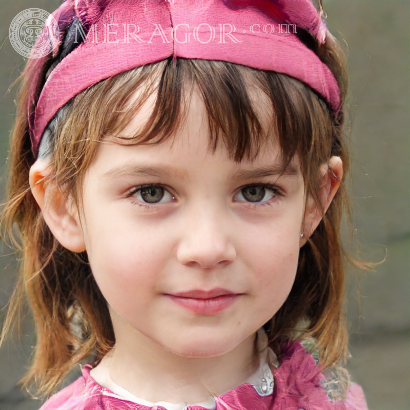 Fotos con chicas divertidas | 0 Rostros de niñas pequeñas Europeos Rusos Niñas