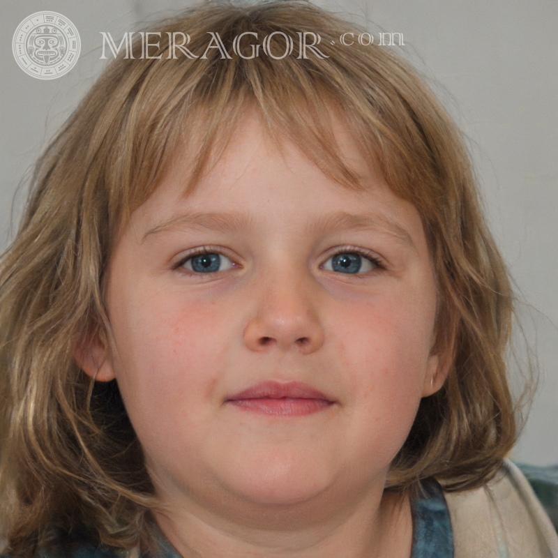 Photo un visage de grosse fille Visages de petites filles Européens Russes Petites filles