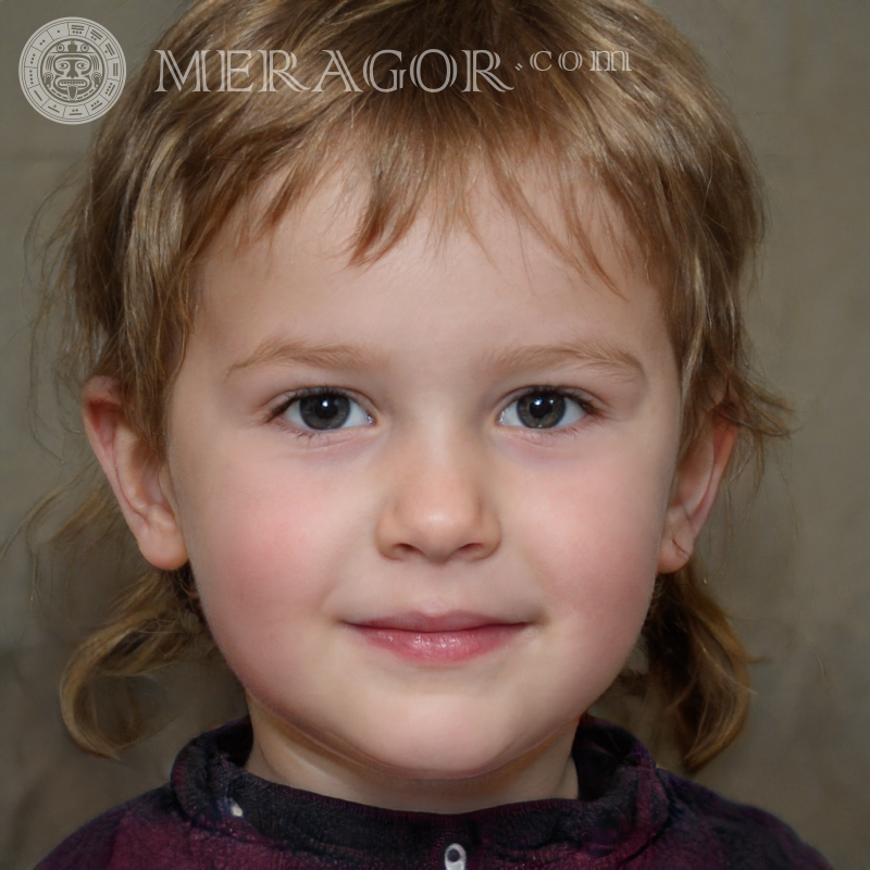 Foto mit einem Mädchen 2 Jahre alt Gesichter von kleinen Mädchen Europäer Russen Maedchen