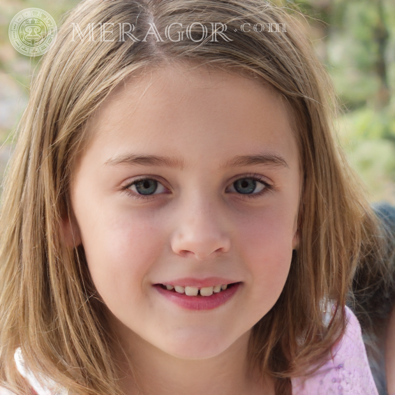 Hermosos avatares para chicas lindas Rostros de niñas pequeñas Europeos Rusos Niñas