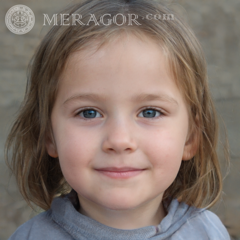 Красиве фото особи усміхненої маленької дівчинки Особи маленьких дівчаток Європейці Російські Дівчата