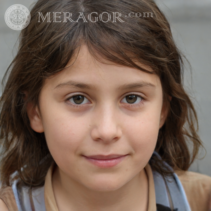 Descarga de fotos de cara de niña hermosa | 6 Rostros de niñas pequeñas Europeos Rusos Niñas