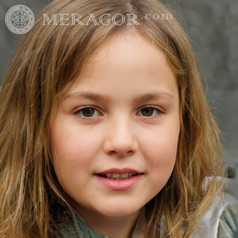 Hermosa foto del rostro de una niña de 13 años Rostros de niñas pequeñas Europeos Rusos Niñas