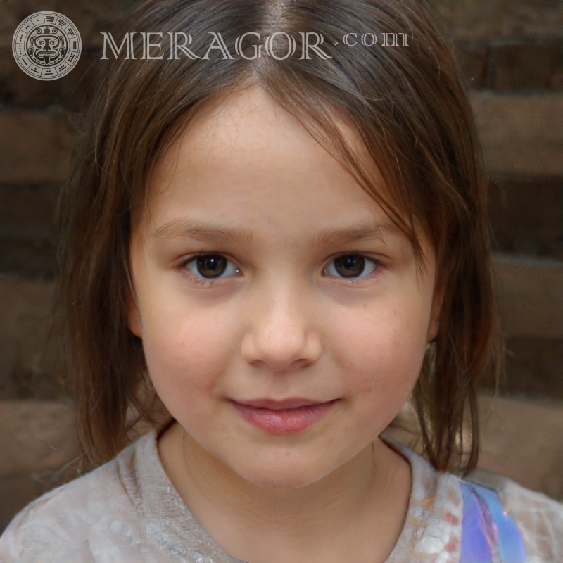 Photo of a beautiful little girl free Faces of small girls Europeans Russians Small girls