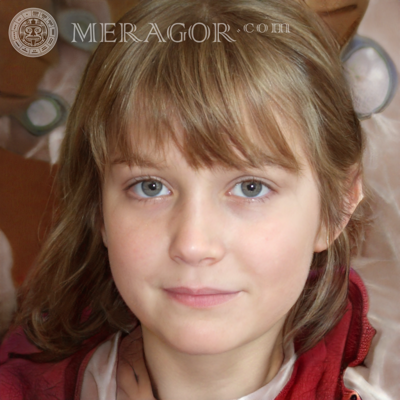 Rostos lindos de garotas simples Rostos de meninas Europeus Russos Meninas