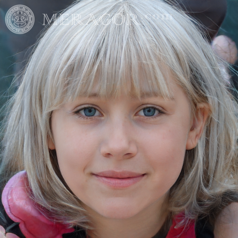 Schöne Gesichter von bemalten Mädchen Gesichter von kleinen Mädchen Europäer Russen Maedchen