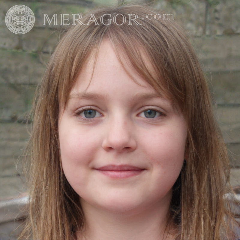 Beaux visages de filles pour Twitter Visages de petites filles Européens Russes Petites filles
