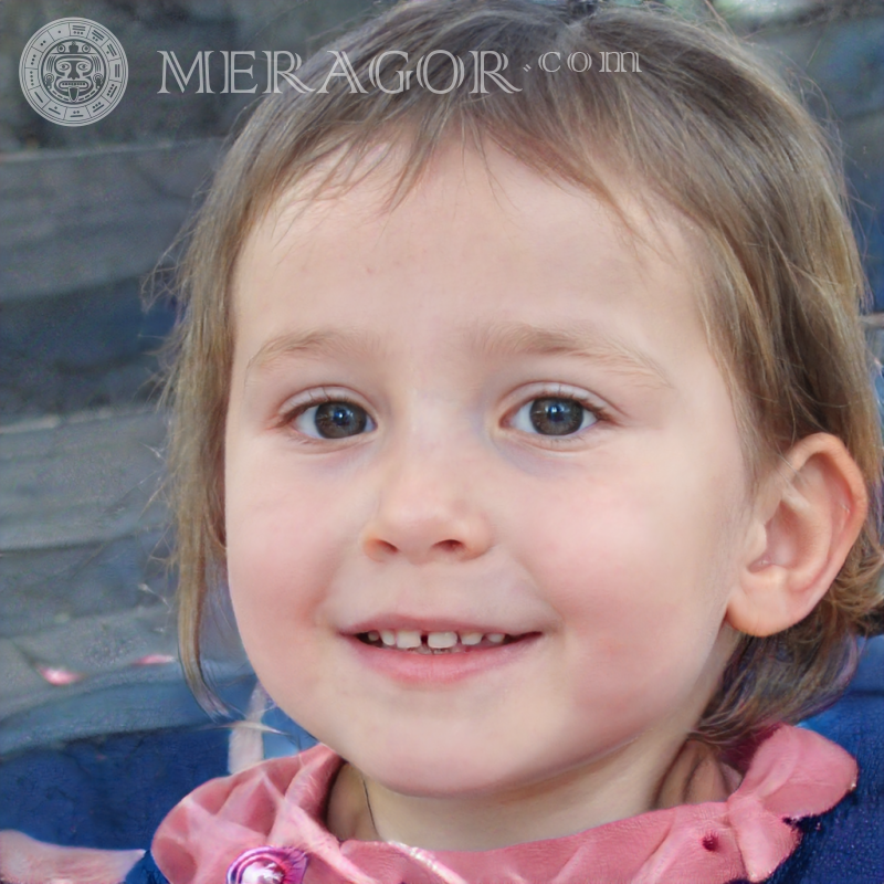 Красиві обличчя малюків на аватарку Особи маленьких дівчаток Європейці Російські Дівчата