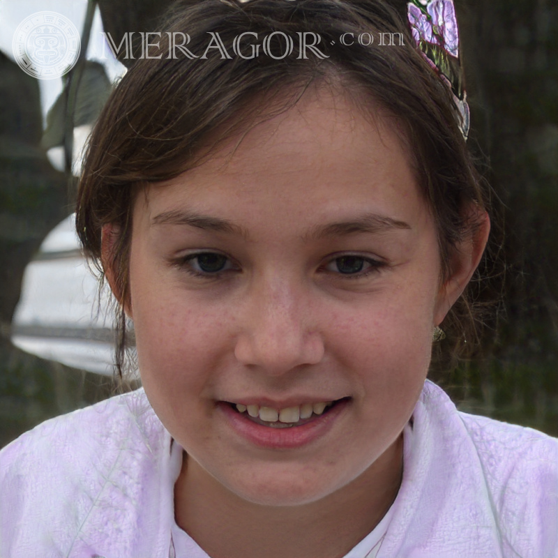 Tabor Mädchengesicht Gesichter von kleinen Mädchen Europäer Russen Maedchen