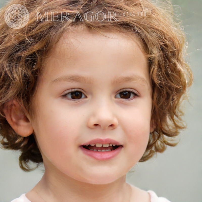 Beautiful faces of little Brazilian girls Faces of small girls Europeans Russians Small girls