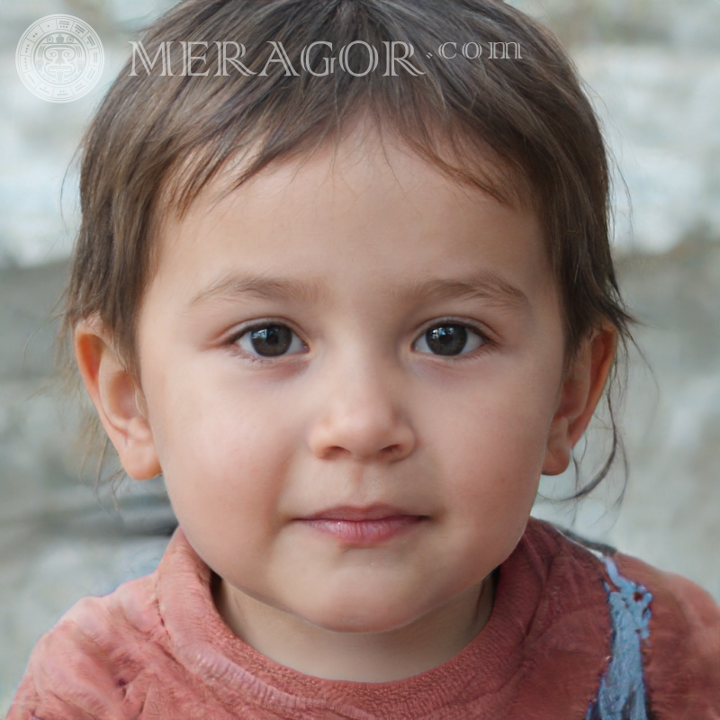 Baby photo free Faces of small girls Europeans Russians Small girls