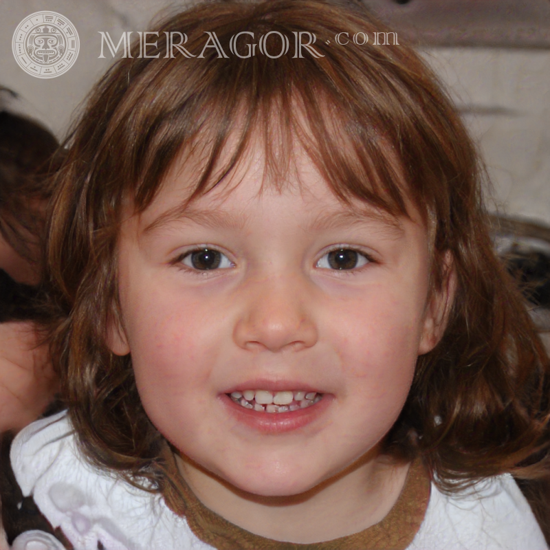 Baixar foto do rosto de uma menina 100 x 100 pixels Rostos de meninas Europeus Russos Meninas