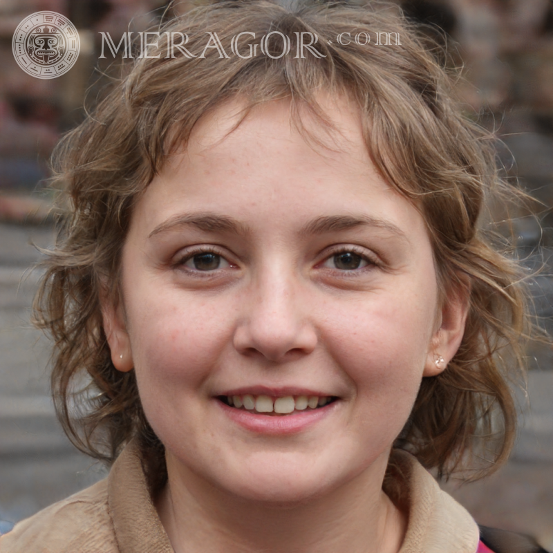 Rostos bonitos de garotas simples na foto do perfil Rostos de meninas Europeus Russos Meninas