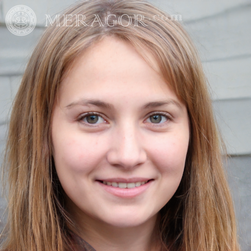 Rostos de garotas na foto do perfil exclusivo Rostos de meninas Europeus Russos Meninas