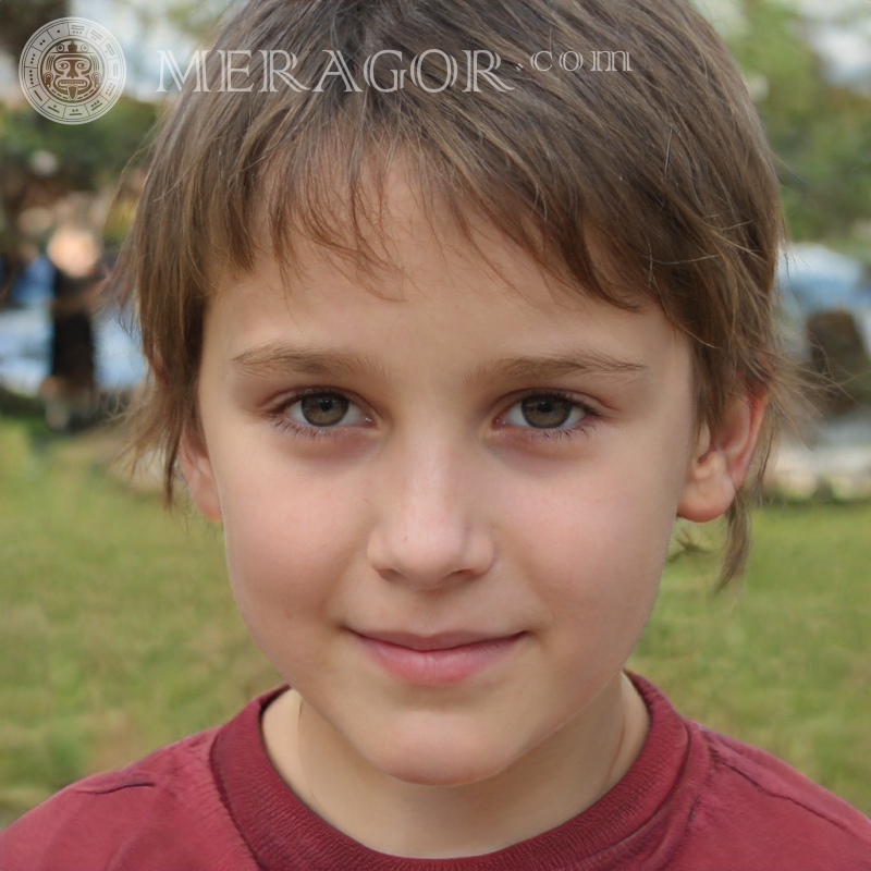 Caras de niñas en el avatar de 150 por 150 píxeles Rostros de niñas pequeñas Europeos Rusos Niñas