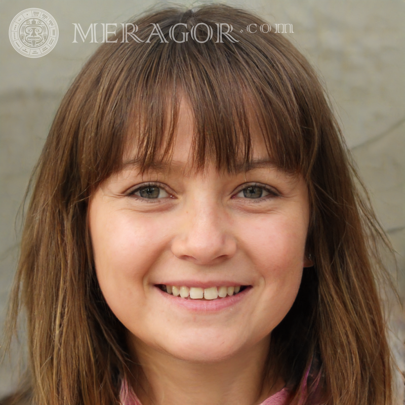 Rostos lindos de garotas para download de avatar Rostos de meninas Europeus Russos Pessoa, retratos