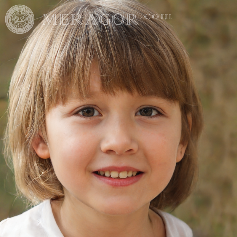 Descargar foto de una niña de cabello castaño Rostros de niñas pequeñas Europeos Rusos Niñas
