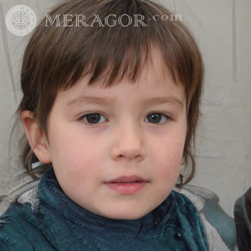 Wallpaper kleines Mädchen Gesicht braunhaarig Gesichter von kleinen Mädchen Europäer Russen Maedchen