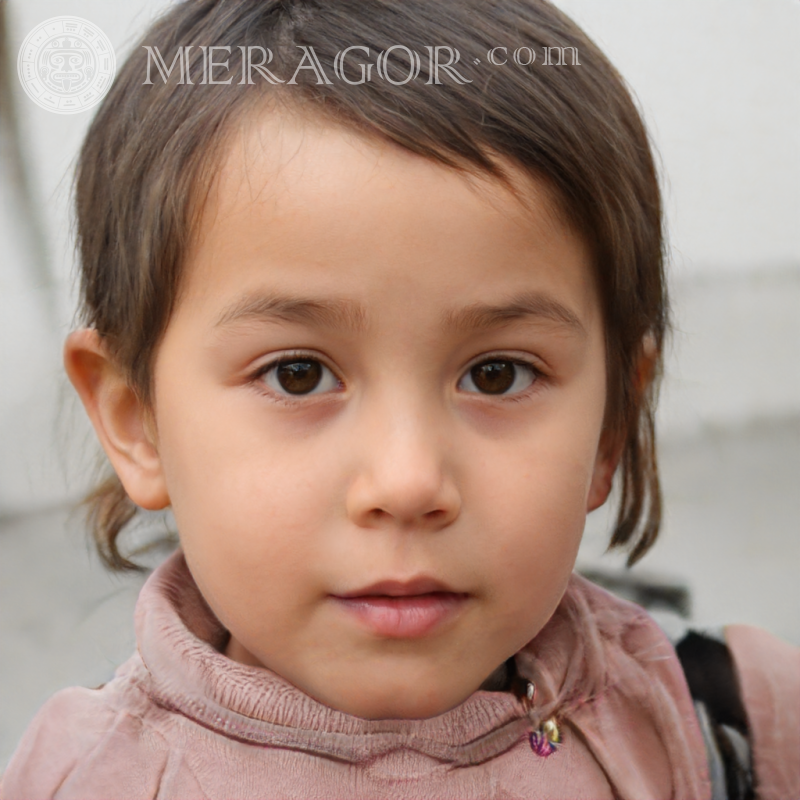 Babyfoto Gesichter von kleinen Mädchen Europäer Russen Maedchen