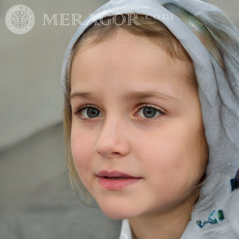 Fotos con chicas guays Rostros de niñas pequeñas Europeos Rusos Niñas