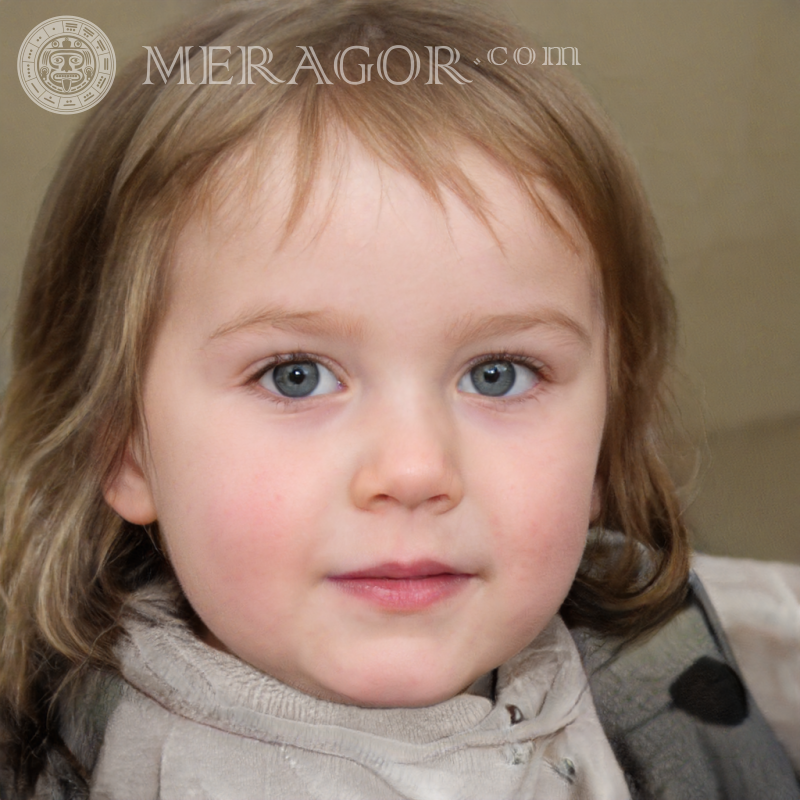 Fotos com meninas de 2 anos para avatar Rostos de meninas Europeus Russos Meninas