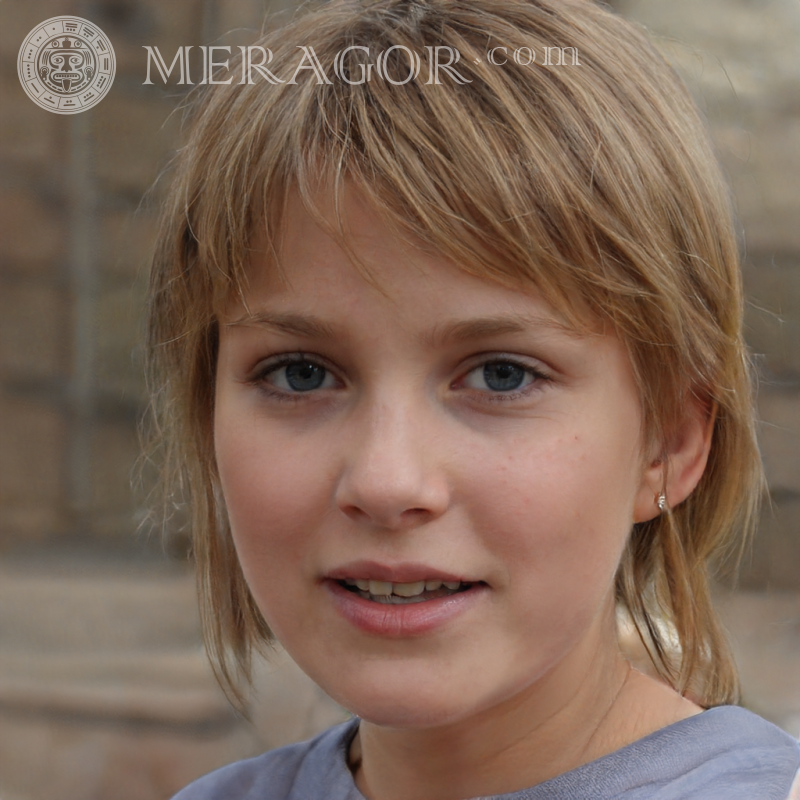 Fotos con chicas de 16 años Rostros de niñas pequeñas Europeos Rusos Niñas