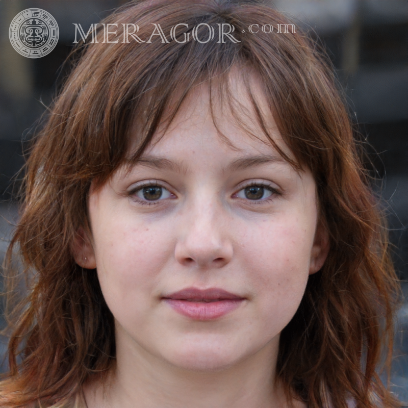 Fotos con chicas de 17 años Rostros de niñas pequeñas Europeos Rusos Niñas