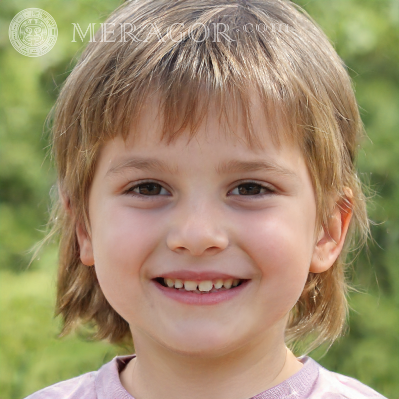 Retrato de una niña en una página Rostros de niñas pequeñas Europeos Rusos Niñas