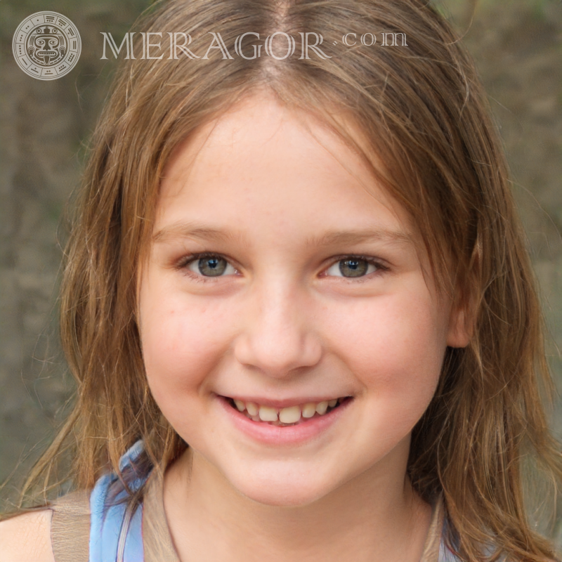 Photo de visage de filles TikTok Visages de petites filles Européens Russes Petites filles