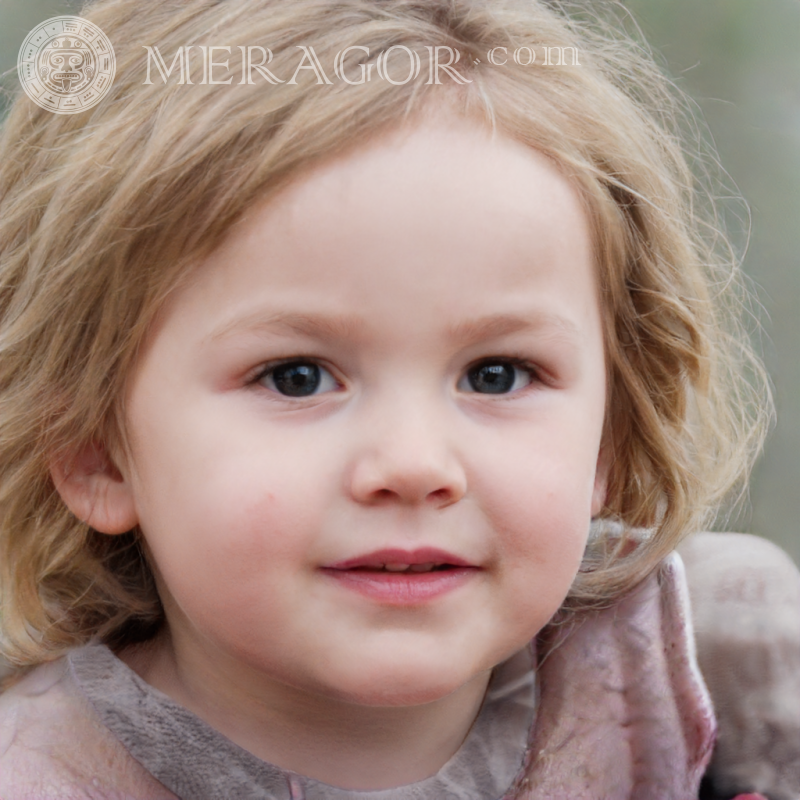 Foto de una niña sueca Rostros de niñas pequeñas Europeos Rusos Niñas
