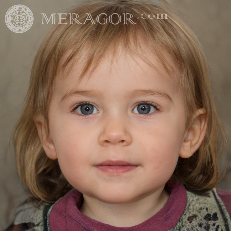 Photo une petite fille sur un avatar comment trouver Visages de petites filles Européens Russes Petites filles