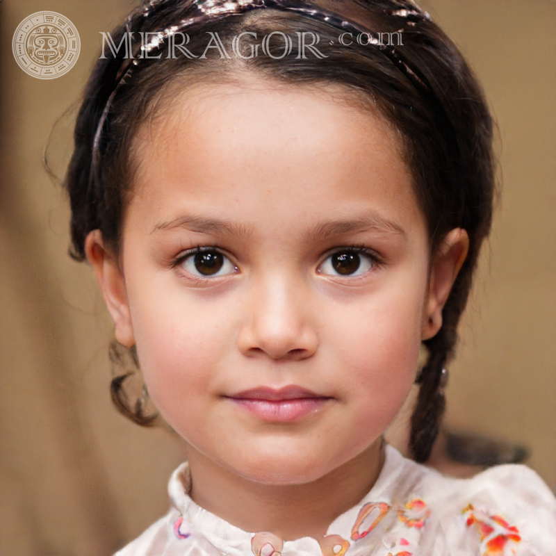 Foto de cara de niña sudafricana Rostros de niñas pequeñas Europeos Rusos Niñas
