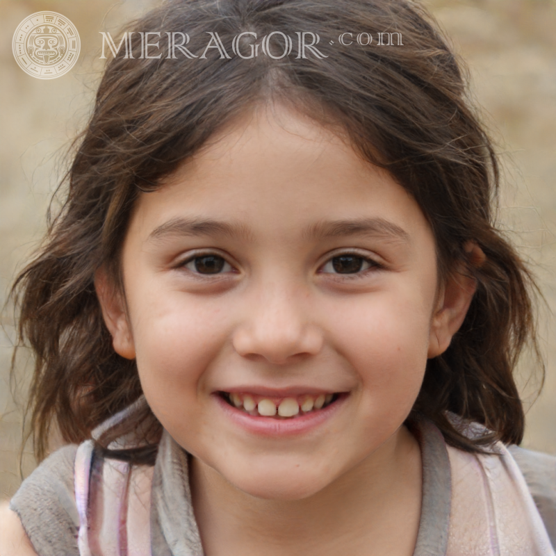 Imagen de cara de niña sonriente | 0 Rostros de niñas pequeñas Europeos Rusos Niñas