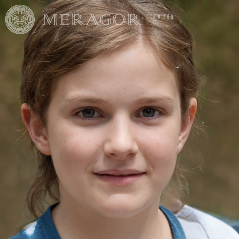 Photo de la fille sur avatar de Twitter Visages de petites filles Européens Russes Petites filles
