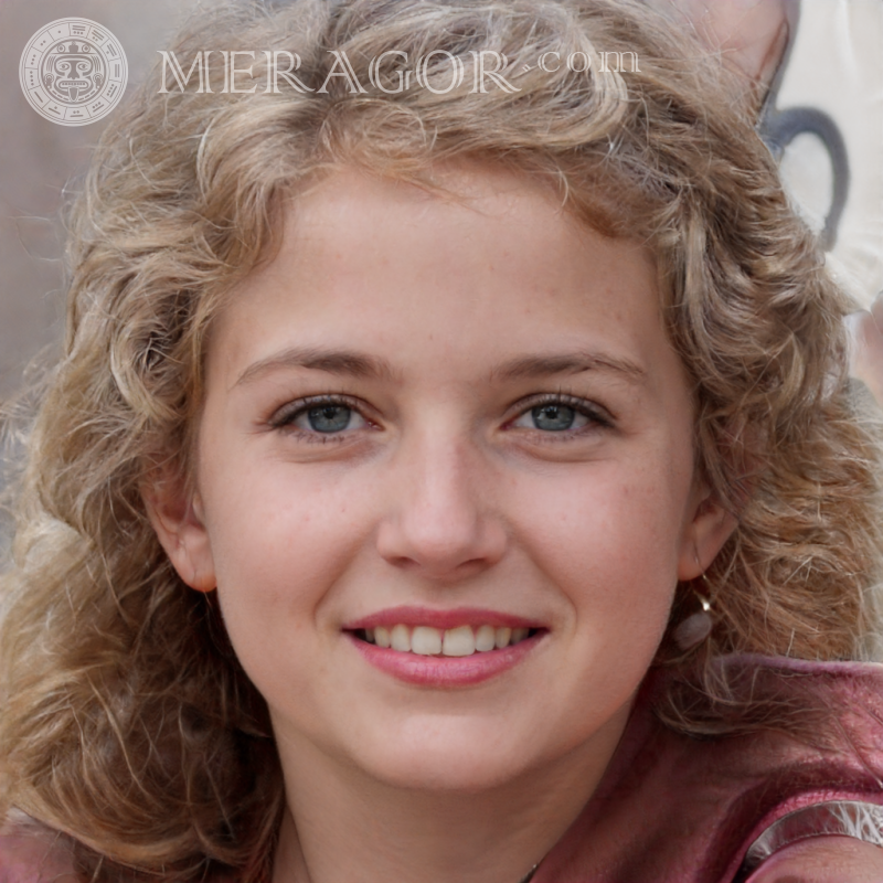 Schöne Mädchenfrisuren Gesichter von kleinen Mädchen Europäer Russen Maedchen