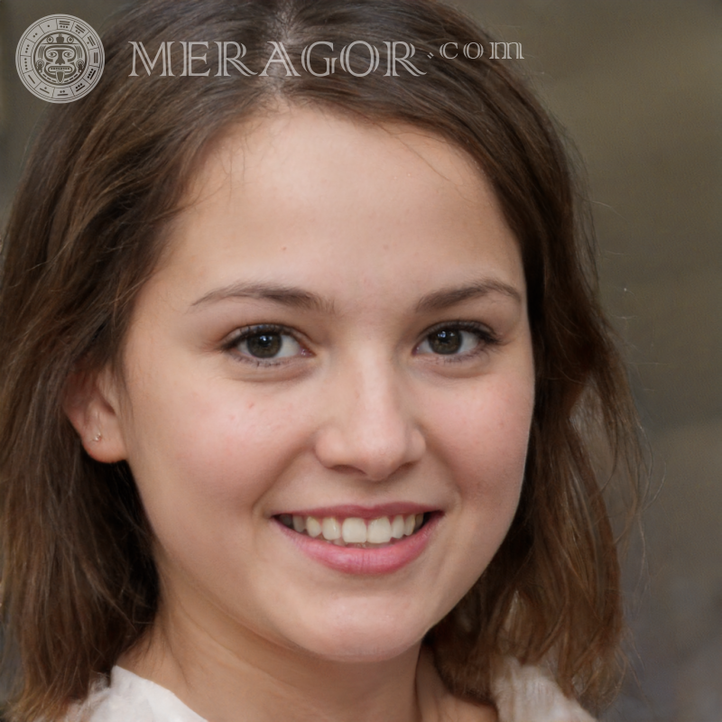 Caras de niñas en descarga falsa de avatar Rostros de niñas pequeñas Europeos Rusos Niñas