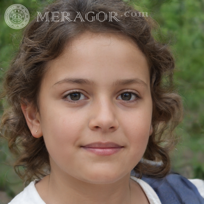 Foto eines brasilianischen Mädchens Gesichter von kleinen Mädchen Europäer Russen Maedchen