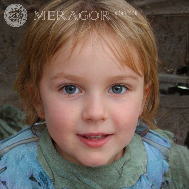 Photo de petites filles pour la page Facebook Visages de petites filles Européens Russes Petites filles