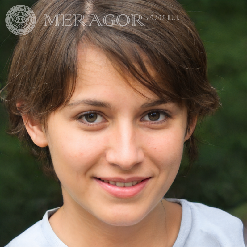 Foto de meninas na foto do perfil em boa qualidade Rostos de meninas Europeus Russos Meninas