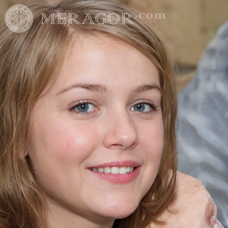 Photo of girls on the avatar of the Meragor website Faces of small girls Europeans Russians Small girls