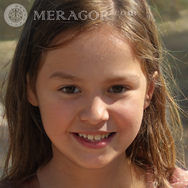 Foto gratis de chicas para foto de perfil Rostros de niñas pequeñas Europeos Rusos Niñas