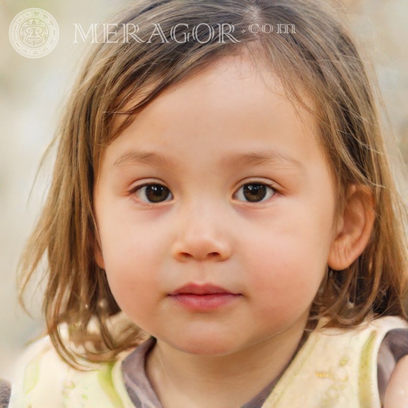Foto von kleinen chinesischen Mädchen Gesichter von kleinen Mädchen Europäer Russen Maedchen