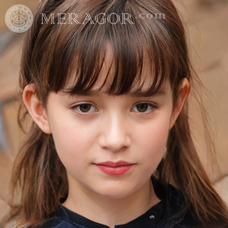 Foto de uma linda garota japonesa Rostos de meninas Europeus Russos Meninas