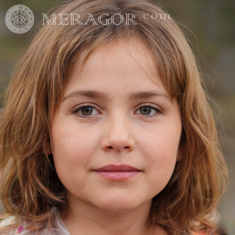Baddo Girls Avatare Gesichter von kleinen Mädchen Europäer Russen Maedchen