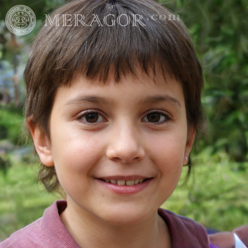 Créer un visage de fille sur un avatar en ligne Visages de petites filles Européens Russes Petites filles
