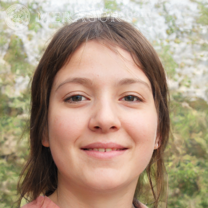 Foto des Mädchens auf dem vom neuronalen Netz erstellten Profilbild Gesichter von kleinen Mädchen Europäer Russen Maedchen