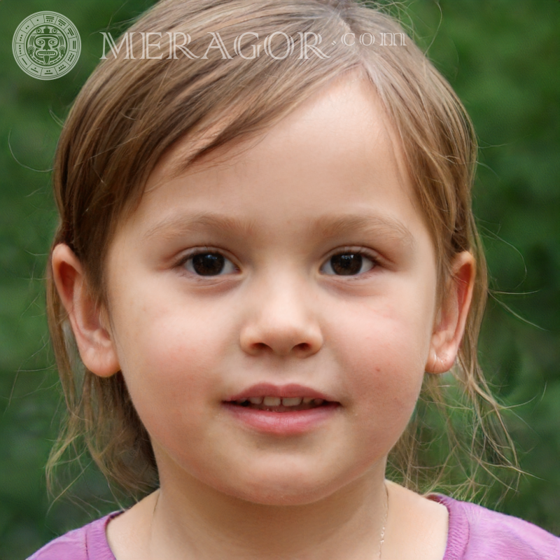 Visage de petite fille sur avatar téléchargement gratuit Visages de petites filles Européens Russes Petites filles